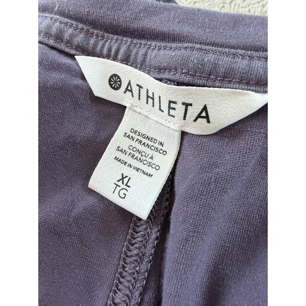Athleta Stratus II Top Womens XL Dusk Violet Scoop Neck Long Sleeve Workout Gym - Picture 5 of 8